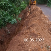110PE pipe laying pullukuthy -vadekkemuri road