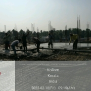 Concreting  of 12.30m slab (Grid6-9/A-M)