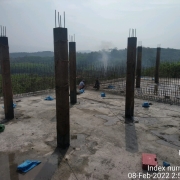 22 LL OHSR at karimkunnam -side wall reinforcement  work 