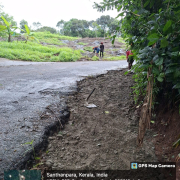 Road restoration works at Illippalam