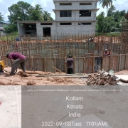 Wash water recovery tank- Shuttering for outer wall 