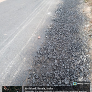 Road restoration SS Spraying Muttichur curved Road- Anthikkad (14-05-2024)