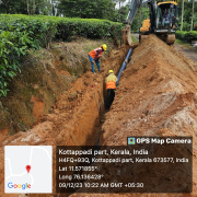 Meppadi -pipe laying on progress