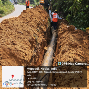 Meppadi -pipe laying on progress