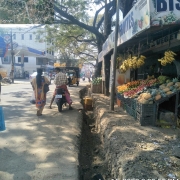 GSB filling at Bazaar road