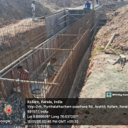 Shuttering work for wall of drain near RWC(from ch:337.415m)