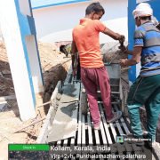 Concreting of rcc wall 2nd lift near aerator(from ch:388.515m)