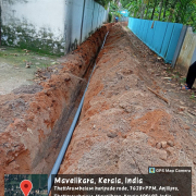 *chettikkulagara (ward-3)*Palathilthara house to Pulimoottil house   Road side : Right side  Pipe : 90 mm pvc No of pipes laid: 18