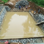 Pond 2nd RCC Belt concreting work in progress