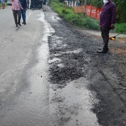 road restoration work started