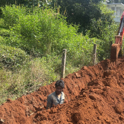 Vythiri -pipe laying on progress 