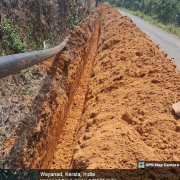 Moopainadu-Pipe laying on going