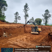 Meppadi -Booster tank site excavation on progress