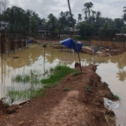 storm water around the site