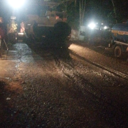 BM & BC road work in progress at punthalathazham.