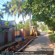 Chettikulangara ward 16 kannamangalam road pvc 90mm pipe work