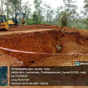 Meppadi -Booster tank site excavation on progress