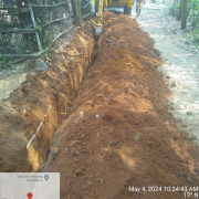  90 mm 8 kg  PVC pipe laying