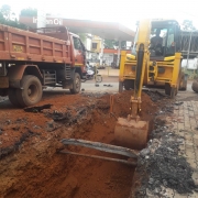 excavation for pipe laying