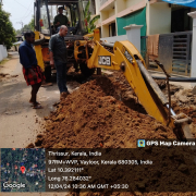 90 MM* HDPE PIPE 𝙻𝚊𝚢𝚒𝚗𝚐  @ vayaloor temple Rd