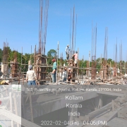 Concreting of columns(Grid 6-8/A-M)