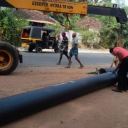 DI pipe delivered at site