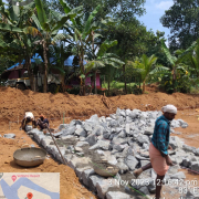 Random rubble masonry foundation (Sump at Blind School Kudayathoor)