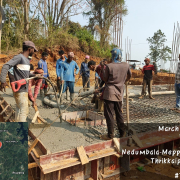 Meppadi-Booster tank sump roof slab concreting 