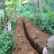 Trench for pipelaying
