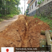 Thamarakudy Aakavila junction road pipe laying (gap work) 