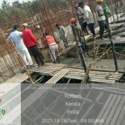 Concreting of side walls above +4.70lvl 