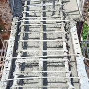 Beam concreting work progressing at ayathil bridge