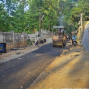 Road restoration works at MLA road, Pathirappally.