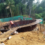 First lift concreting of well at Pirayumoodu