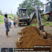 [ 339 ] 75mm PVC laying  @ kulathur Thuppankavu temple road