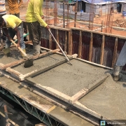 Concreting of +8.40m lvl walk way slab