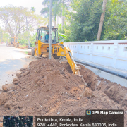 160mm HDPE pipe laying at Anandapuram - Nellayi PWD road South side