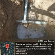 Chettikulangara (ward 18 )90mm pvc interconnected to existing 63mm pipe