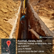 500mm di pipe laying at koothali