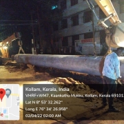 Pipe laying work at Civil Station