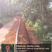 Vilakkudy Temple - Kulapuram road (node : 413-422) 90mm/8kg Laying