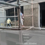 Admin building: External Plastering in progress