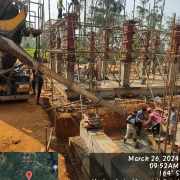 Meppadi-Pumphouse column second lift & OHSR pedestal column concreting ongoing.