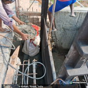 Sluice gate joint concreting in RWC