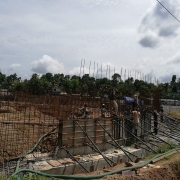 Concreting for outer wall(2nd lift) in CFL2