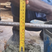 Slump observed during concrete - 96mm