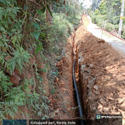 Meppadi-Pipe laying on progress