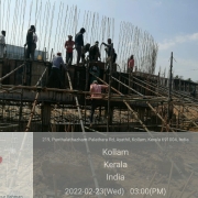 CFL 01-Concreting of baffle wall from 5.05lvl to +9.50m lvl (First lift)