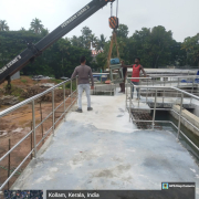 Erection of agitator in flash mixer ongoing