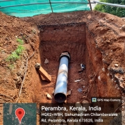 450mm ms pipe work at chaniyamkadav road